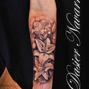 Arm Tattoo Orchidee