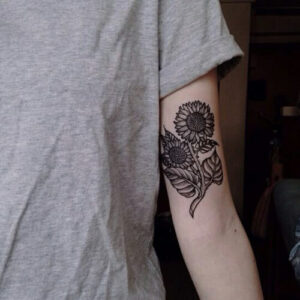 Blackwork Sonnenblume