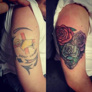 Cover Up drei Rosen