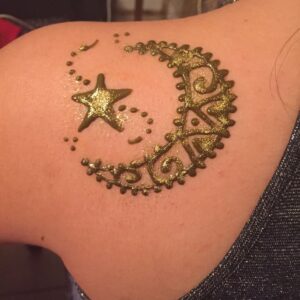 Gold Henna Tattoo