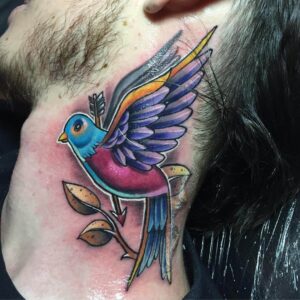 Newschool Vogeltattoo