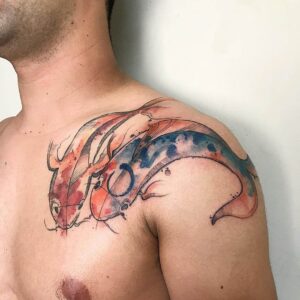 Wasserfarbe Koi